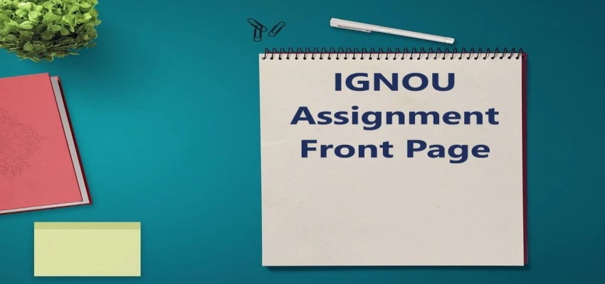 assignment front page for ignou